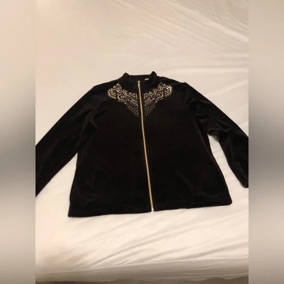 Chico's Jackets Coats New Zenergy By Chicos Brown Velour